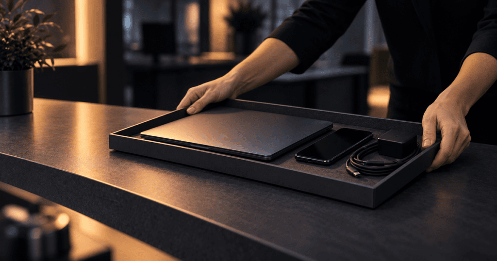 Aflevering af computer og firmatelefon: sådan modtager I udstyret